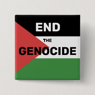 KOSTENLOSE PALESTINE ENDE DER GENOCIDE FLAG RED GR BUTTON