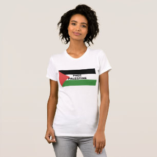 KOSTENLOSE PALESTINE FLAG ROTES SCHWARZES GRÜNWEIS T-Shirt