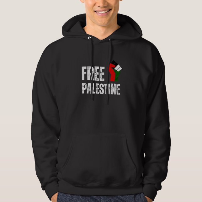 KOSTENLOSE PALESTINE-Handfäule Hoodie (Vorderseite)