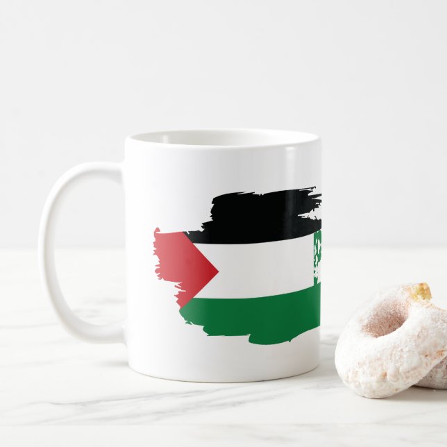 KOSTENLOSE PALESTINE KAFFEETASSE (Mit Donut)