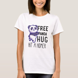 Kostenlose Panda Umarmungen treffen einen Homer Ge T-Shirt