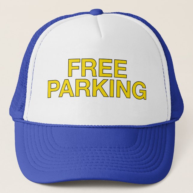 KOSTENLOSE PARKING-Spaß Slogan LKW-Hut Truckerkappe (Vorderseite)