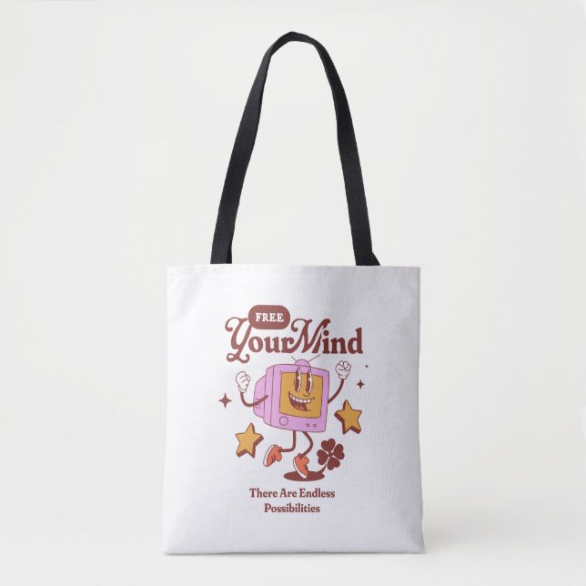 Kostenlose Retro-Maskottchen Tasche (Vorderseite)