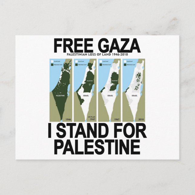 KOSTENLOSE SAFE GAZA PALESTINE.pnng Postkarte (Vorderseite)