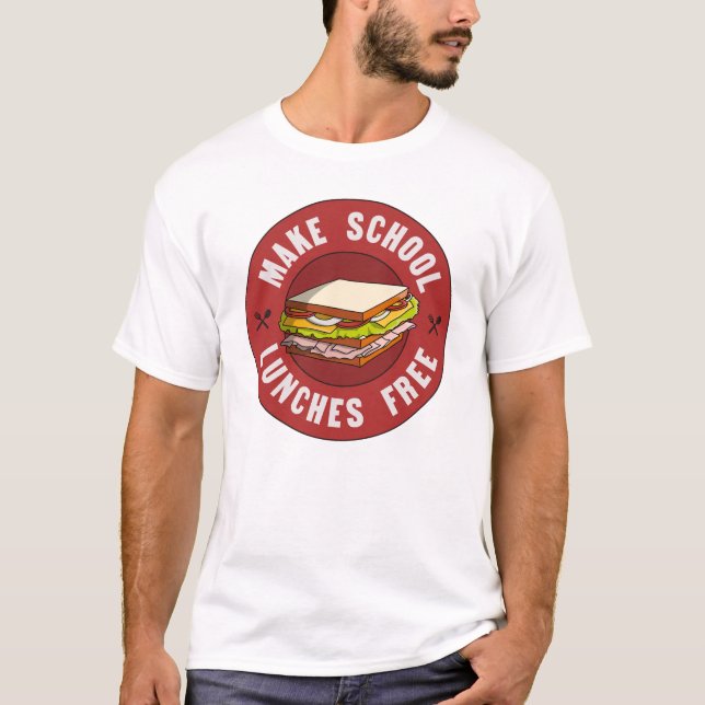 Kostenlose Schulessen - öffentliche Bildung finanz T-Shirt (Vorderseite)