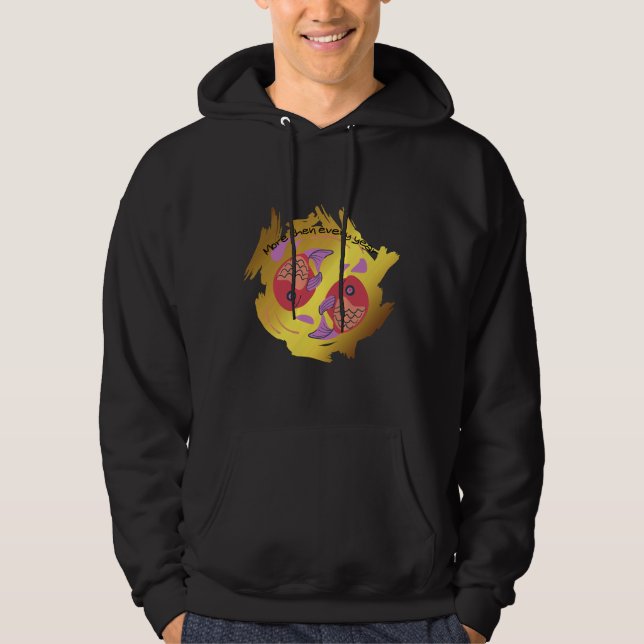 Kostenlose Schwimmfische Hoodie (Vorderseite)