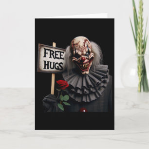 Kostenlose Umarmungen Gruseliger Clown Valentinsta Karte