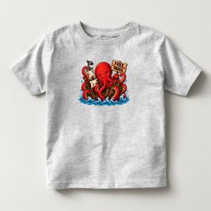 Kostenlose Umarmungen Kraken! Süßes DND-Meerungehe Kleinkind T-shirt