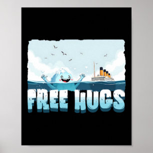 Kostenlose Umarmungen Lustiger Eisberg Kreuzfahrts Poster