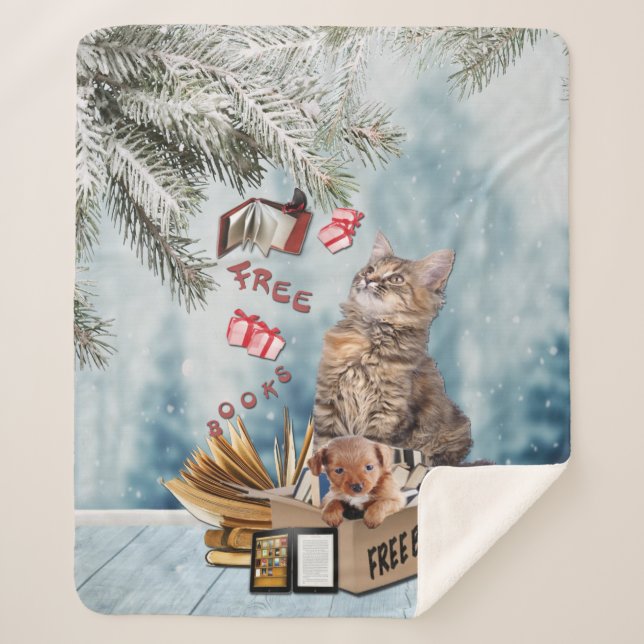 Kostenlose Weihnachtsbücher Sherpadecke (Vorderseite)