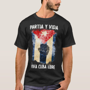 Kostenloser Cuby-Widerstand S.o.s Cuby-Flagge Cuby T-Shirt