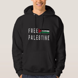 Kostenloser Gaza Palästina-Flagge Arabisch Hoodie