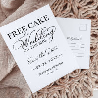 Kostenloser Kuchen und eine Hochzeit Save the Date