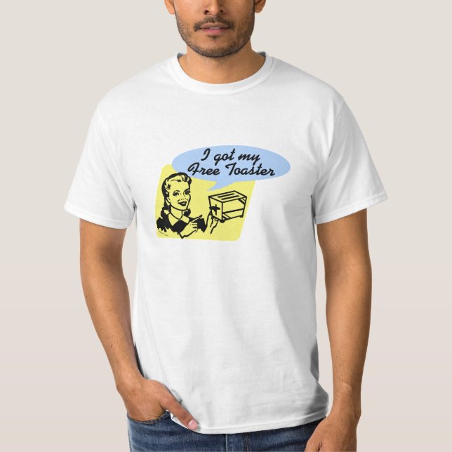 Kostenloser Toaster T-Shirt (Vorderseite)