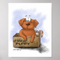 Kostenloser Welpe Plus 1 Cartoon