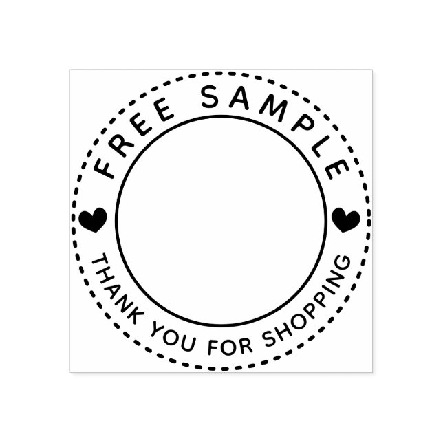 Kostenloses Beispiel für Shopping Vielen Dank Gummistempel (Prägung)