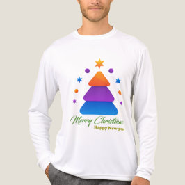 Kostenloses Merry Christmas Tree Bella+Canvas Tri- Tri-Blend Shirt