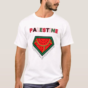 Kostenloses Palästina-Protest-T-Shirt - Wassermelo T-Shirt