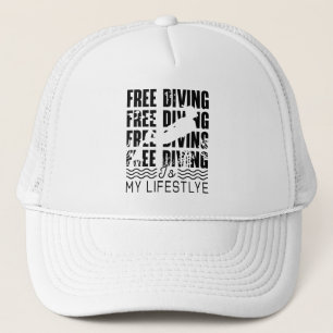 Kostenloses Tauchen ist mein Lifestyle Apnoe Freed Truckerkappe