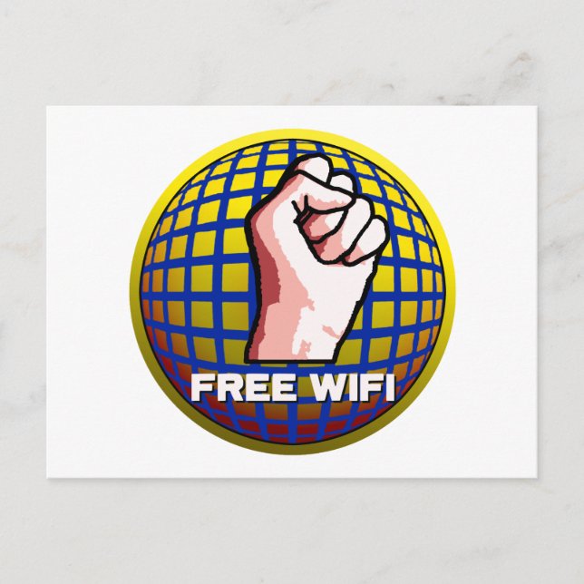 Kostenloses WLAN Postkarte (Vorderseite)