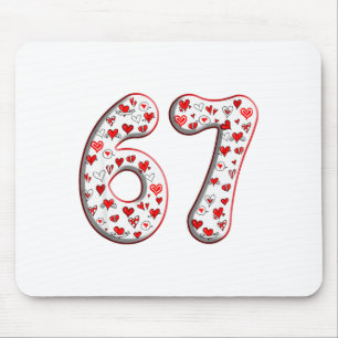Kostenüm-Duo 67 Meme Six Seven Valentinstag Da Mousepad