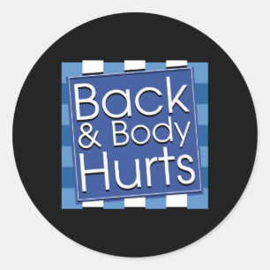 Kostenvoranschlag für "Back Body Hurrikane" - Gymn Runder Aufkleber