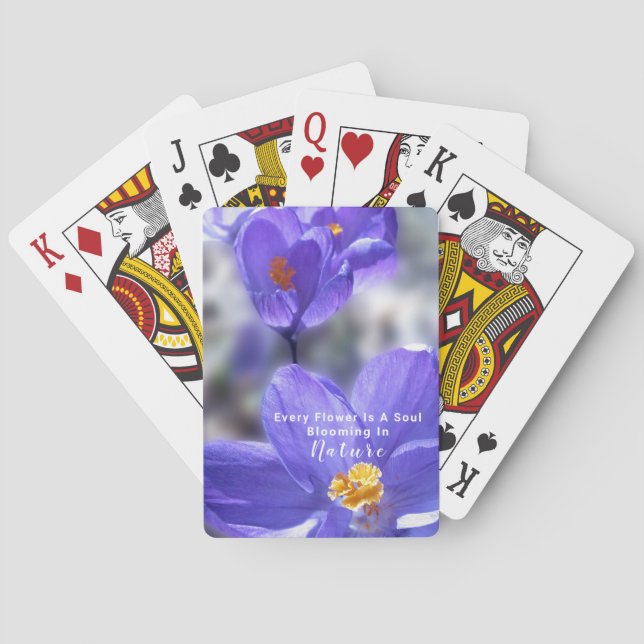 Kostenvoranschlag für Crocus Foto-Blume Spielkarten (Rückseite)