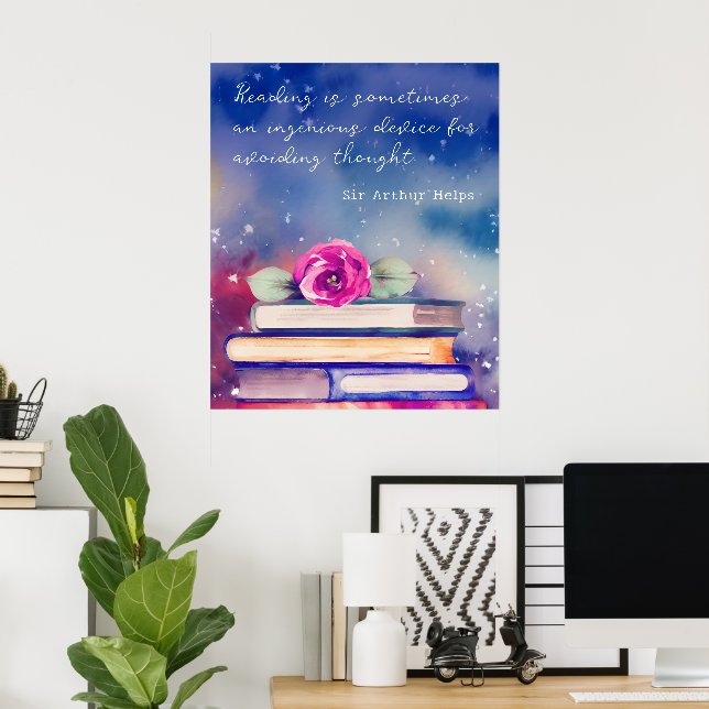Kostenvoranschlag für das Lesen von Büchern und ro Poster (Heimbüro)