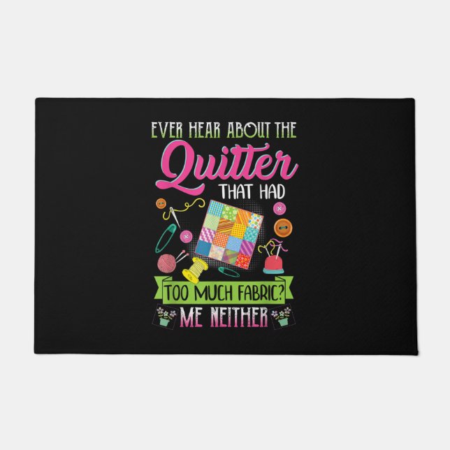Kostenvoranschlag für Frauen immer über Quilter Fußmatte (Vorderseite)