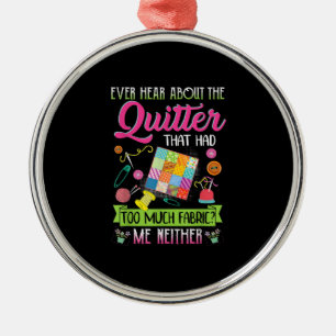 Kostenvoranschlag für Frauen immer über Quilter Ornament Aus Metall