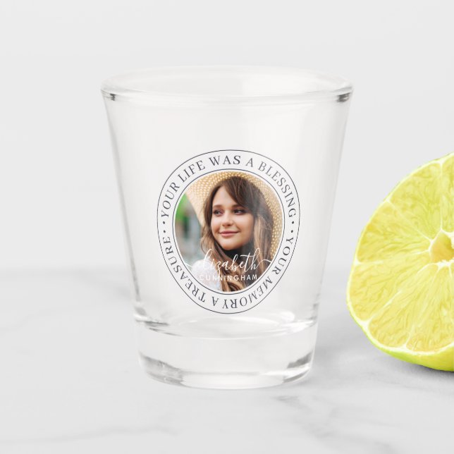 Kostenvoranschlag für Gedenkveranstaltungen Modern Schnapsglas (Vorderseite)