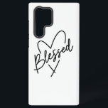 Kostenvoranschlag für handgeschriebene Dankbarkeit Samsung Galaxy Hülle<br><div class="desc">Teilen Sie eine Botschaft der Dankbarkeit und des Glaubens mit diesem schönen und modernen "gesegneten" Design. Mit dem Wort "gesegnet" in einer eleganten, handgeschriebenen Schrift, die in eine einfache Herz-Kontur fließt, ist dieses Kunstwerk eine kraftvolle, aber minimalistische Danksagung. Es ist ein perfektes Design für jeden, der will, seinen Glauben auszudrücken...</div>