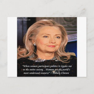 Kostenvoranschlag für Hillary Women Postkarte