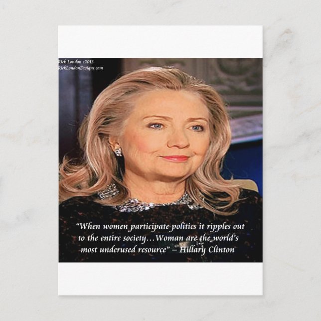 Kostenvoranschlag für Hillary Women Postkarte (Vorderseite)
