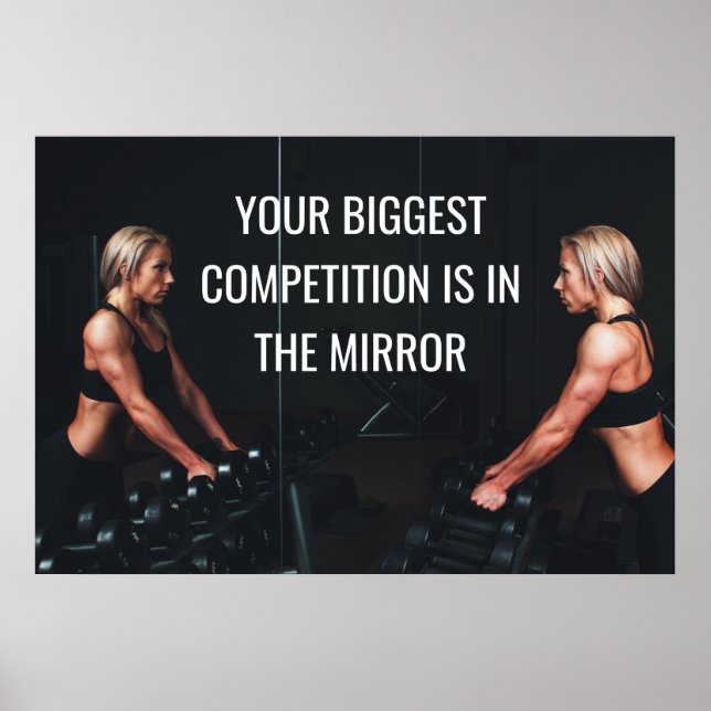 Kostenvoranschlag für motivierend Gym-Workout-Anwe Poster (Vorne)