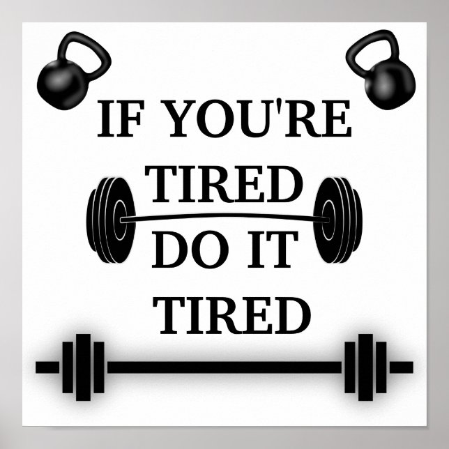 Kostenvoranschlag für motivierend Workout-Fitnesse Poster (Vorne)
