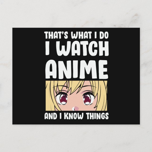 Kostenvoranschlag | I Watch Anime Postkarte (Vorderseite)