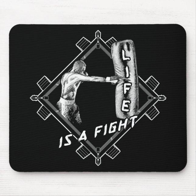 Kostenvoranschlag Leben ist ein Kampf Mousepad (Vorne)