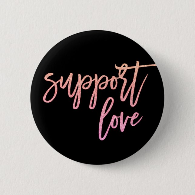 Kostenvoranschlag Liebe Gay Pride Sunset Pink Glit Button (Vorderseite)