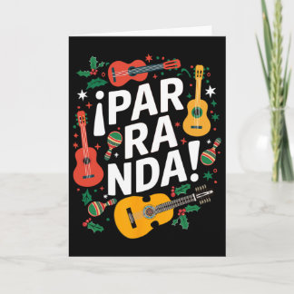 "Kostet parranda!" Puerto Rico Musik Tradition Karte