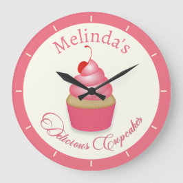 Köstliche Cupcakes Wall Clock Große Wanduhr