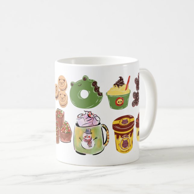 Köstliche Desserts-Kollektion Kaffeetasse (VorderseiteRechts)