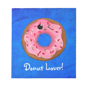 Köstliche Donuts Notizblock