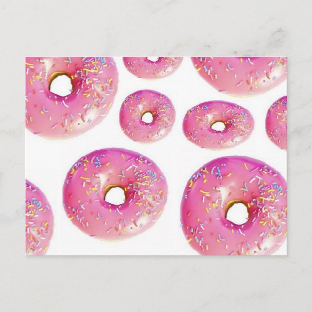 Köstliche Donuts. Postkarte (Vorderseite)