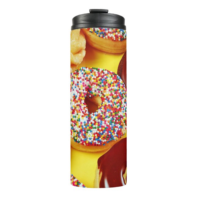 Köstliche Donuts Thermosbecher (Vorderseite)