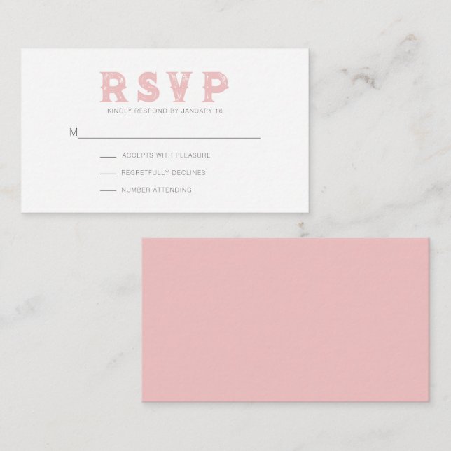 Köstliche Erdbeere Rosa Rustikale Moderne UAWG Begleitkarte (Vorne/Hinten)