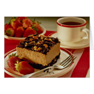 Köstliche Erdbeeren und Kuchen