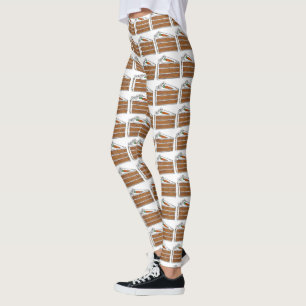 Köstliche Karottenkuchen Slice Dessert Feinschmeck Leggings