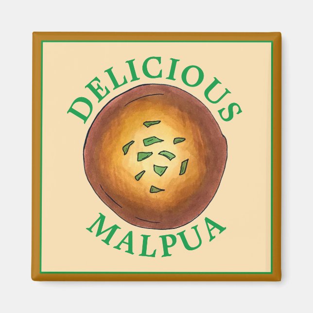 Köstliche Malpua Indian Pancake Mithai Süßigkeiten Magnet (Vorne)
