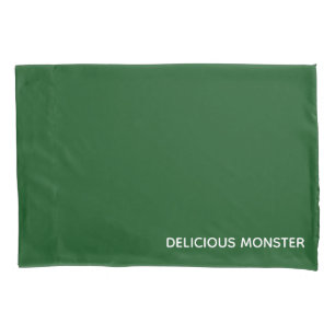 Köstliche Monster-grüne Farbe Kissenbezug